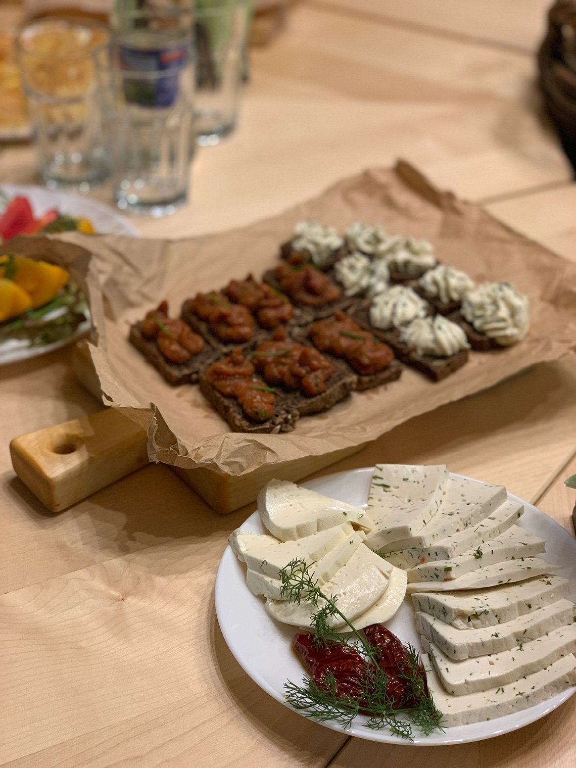 Cheese and appetizers