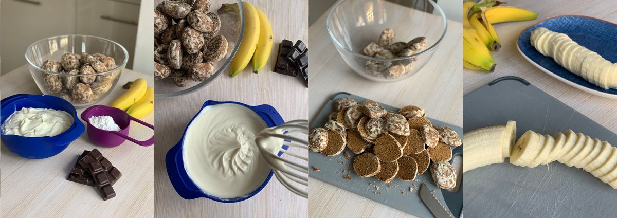 Banana cake - preparation of ingredients