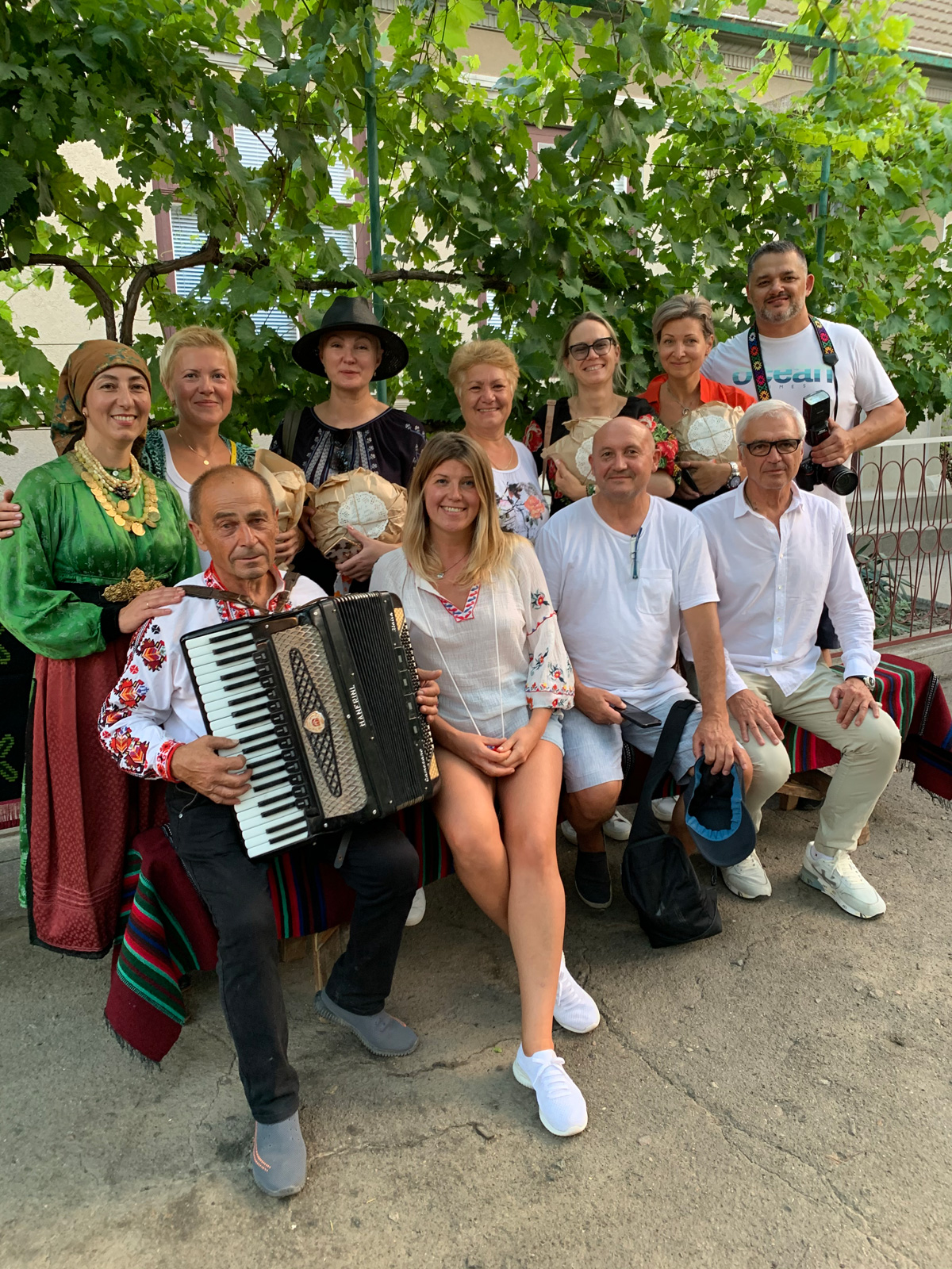 A friendly company at a food tour around Bessarabia