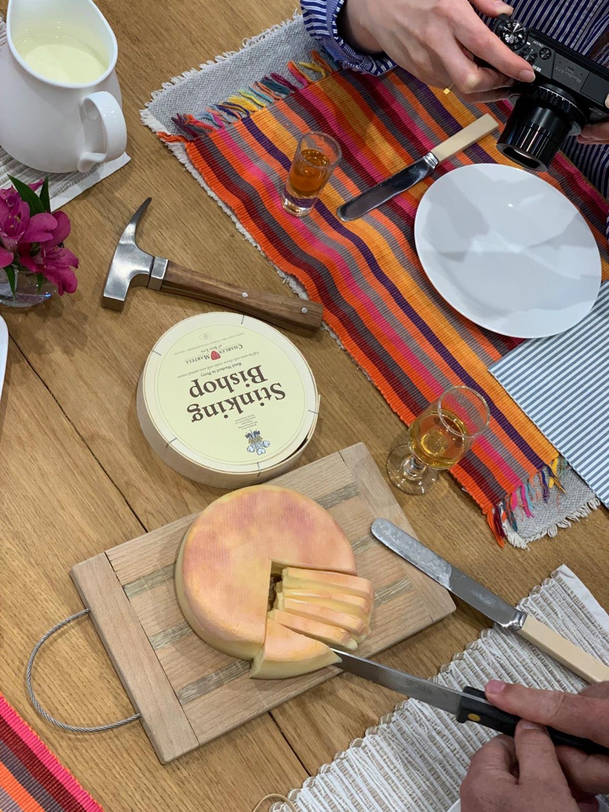 Meeting with famous cheese maker Charles Martell