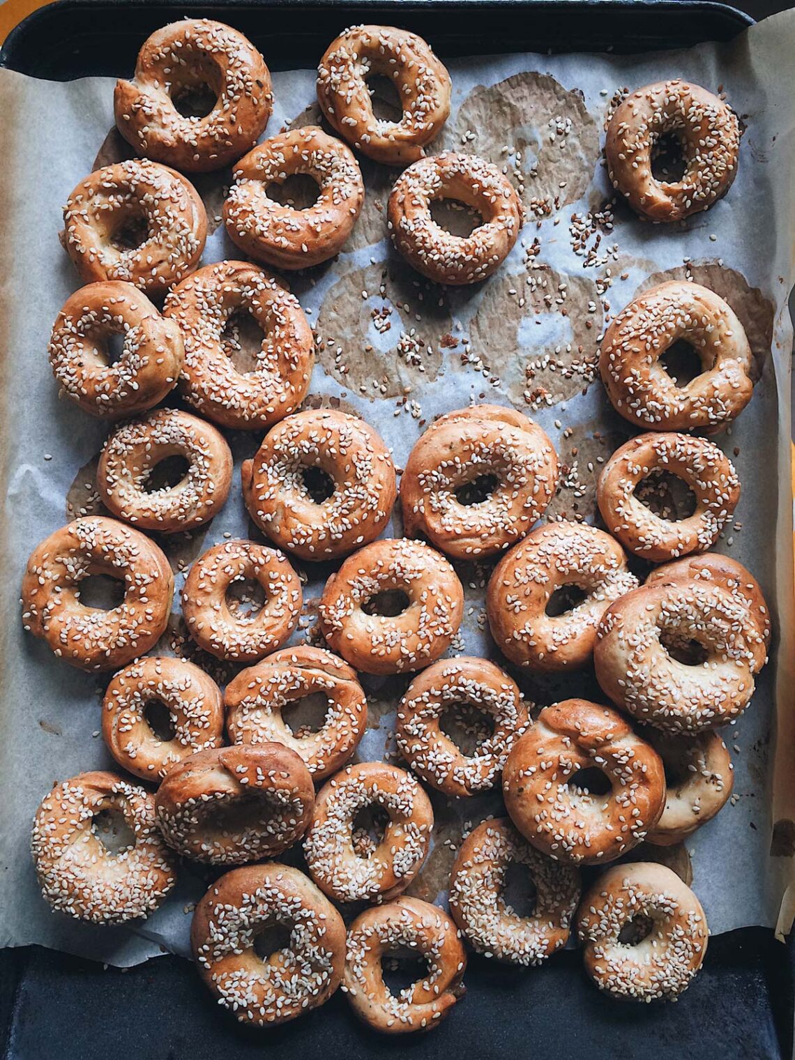 Sourdough bagels by Mykola Nevrev. The best culinary blog for cooking at home.