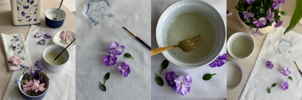 Crystallized flowers for decorating desserts - step by step instructions.